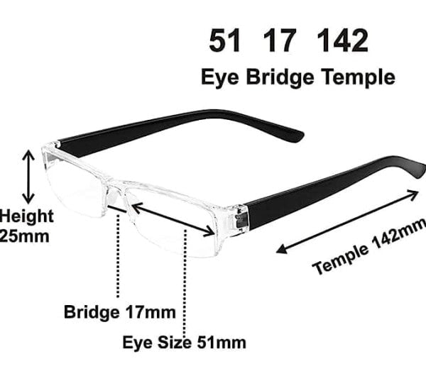 Lightweight Full-Frame Reading Glasses (+1.0 to +3.5)